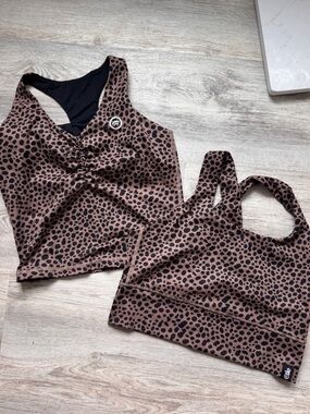 The Ladies Edge Leopard Tanks (One in L and XL) EUC TLE Merch